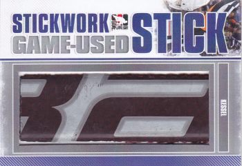 stick karta PHIL KESSEL 13-14 Stickwork Game-Used Stick Silver /19