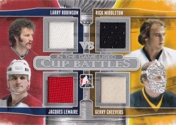 jersey karta ROBINSON/MIDDLETON/LEMAIRE/CHEEVERS 13-14 ITG Used Cup Battles /50