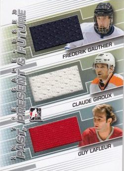 jersey karta GAUTHIER/GIROUX/LAFLEUR 13-14 ITG Used Past, Present and Future /60