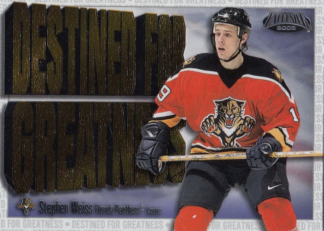 insert RC karta STEPHEN WEISS 02-03 Exclusive Destined for Greatness číslo 8