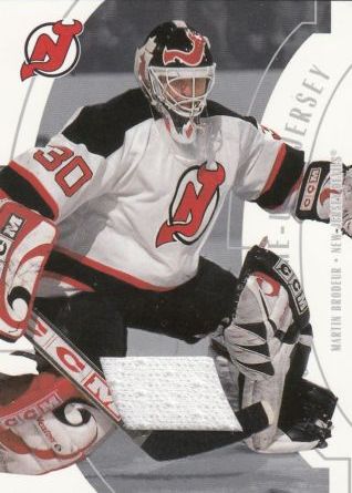 jersey karta MARTIN BRODEUR 02-03 ITG Used Franchise Players Jersey /65