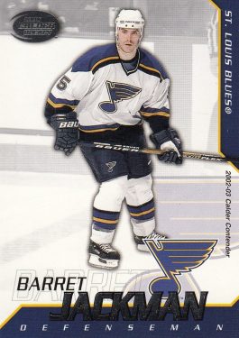 paralel karta BARRET JACKMAN 02-03 Calder Hockey Silver /299