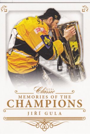 insert karta JIŘÍ GULA 14-15 OFS Classic Memories of the Champions 