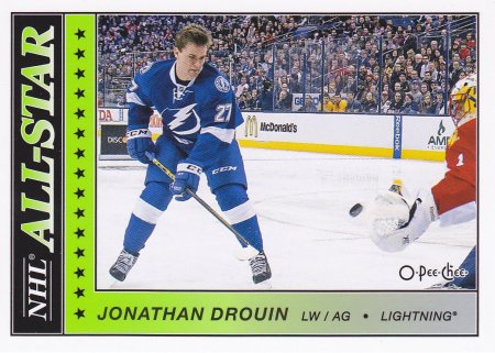 insert karta JONATHAN DROUIN 15-16 OPC NHL All-Star číslo AS-16