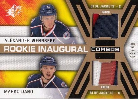 patch RC karta WENNBERG/DAŇO 14-15 SPx Rookie Inaugural Combos /49