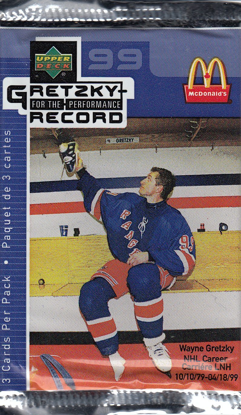 1999-00 Upper Deck Wayne Gretzky for the Performance Record Balíček