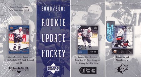 2000-01 UD Rookie Update Hockey Hobby Box