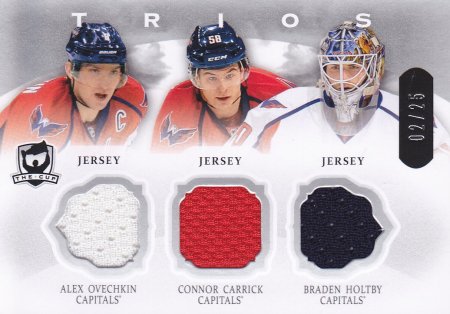 jersey karta OVECHKIN/CARRICK/HOLTBY 13-14 UD The Cup Trios /25