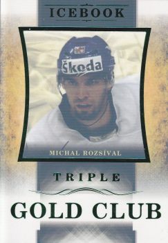 insert karta MICHAL ROZSÍVAL 16-17 Icebook Gold Club Triple Green /5