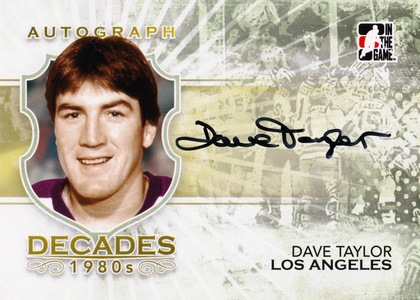 AUTO karta DAVE TAYLOR 10-11 ITG Decades 1980s Autograph číslo A-DT