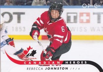 insert karta REBECCA JOHNSTON 09-10 OPC Canadian Heroes číslo CB-RJ