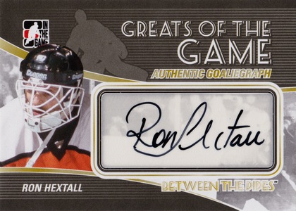 SP AUTO karta RON HEXTALL 10-11 BTP Greats of the Game Authentic Goaliegraph