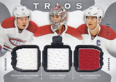 jersey karta GALLAGHER/PRICE/PACIORETTY 15-16 UD The Cup Trios /40