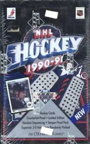 1990-91 Upper Deck Series 1 Hockey box - US Ed.