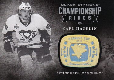 insert karta CARL HAGELIN 16-17 Black Diamond Championship Rings číslo CR-CH