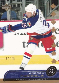 paralel karta ANDREW CASSELS 02-03 UD Canadian Exclusives /75