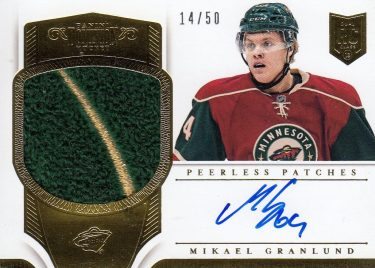 AUTO patch RC karta MIKAEL GRANLUND 13-14 Dominion Peerless Patches /50