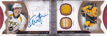 AUTO jersey patch RC karta KEVIN FIALA 15-16 UD The CUP Rookie Gear /24