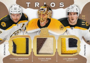 patch karta BERGERON/RASK/ERIKSSON 15-16 UD The Cup Trios /10