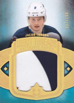 patch RC karta JACOB TROUBA 13-14 UD Ultimate Debut Threads Ultimate Patch /100
