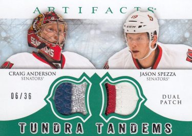 patch karta ANDERSON/SPEZZA 12-13 Artifacts Tundra Tandems Emerald /36