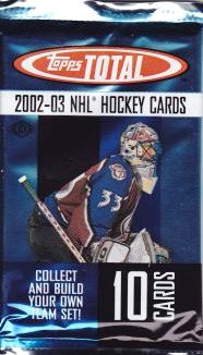 2002-03 Topps Total Hockey Hobby Balíček