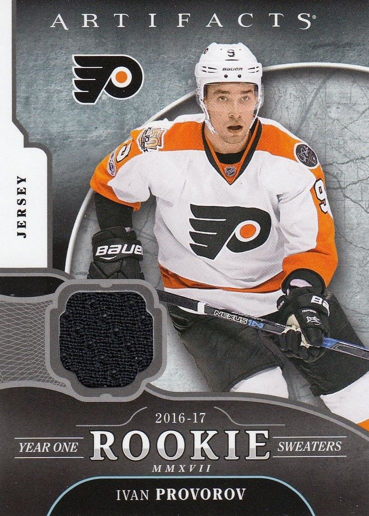 jersey karta IVAN PROVOROV 17-18 Artifacts Year One Rookie Sweaters číslo RS-IP