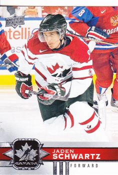 řadová karta JADEN SCHWARTZ 17-18 Team Canada číslo 22