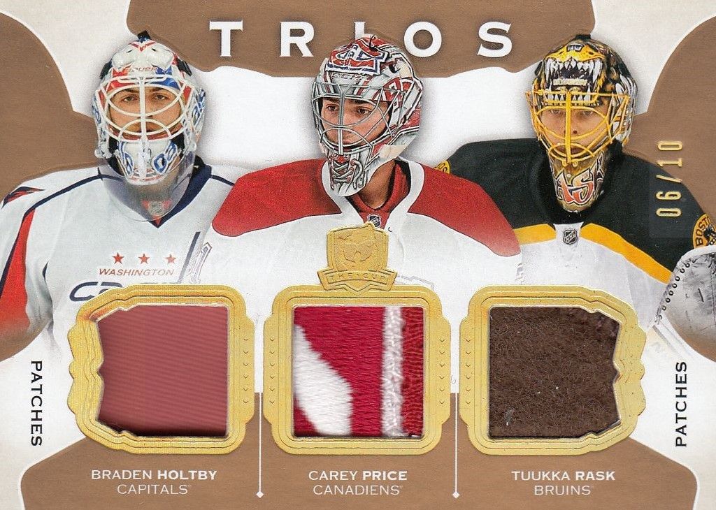 patch karta HOLTBY/PRICE/RASK 15-16 UD The Cup Trios /10