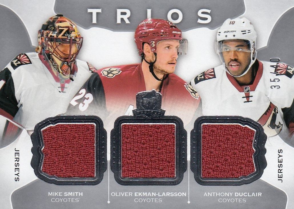 jersey karta SMITH/EKMAN-LARSSON/DUCLAIR 15-16 UD The Cup Trios /40
