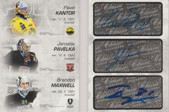 AUTO karta KANTOR/PAVELKA/MAXWELL 17-18 OFS Classic Ser. 2 Triple Signature /12