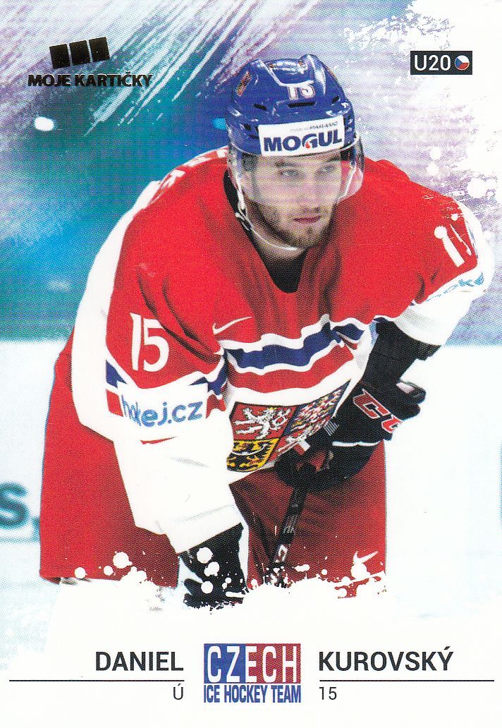 řadová karta DANIEL KUROVSKÝ 17-18 Czech Ice Hockey Team číslo 48
