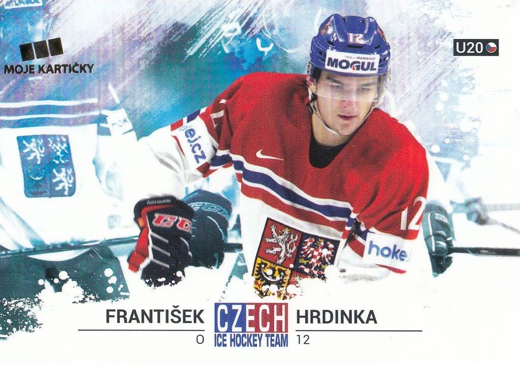 řadová karta FRANTIŠEK HRDINKA 17-18 Czech Ice Hockey Team číslo 45