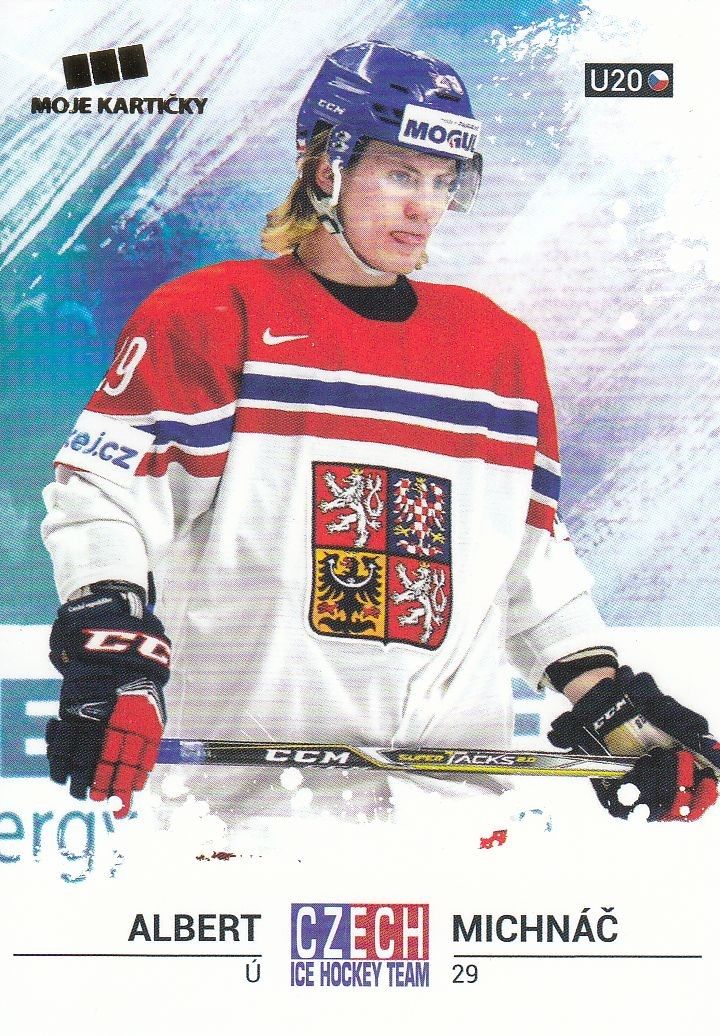 řadová karta ALBERT MICHNÁČ 17-18 Czech Ice Hockey Team číslo 26