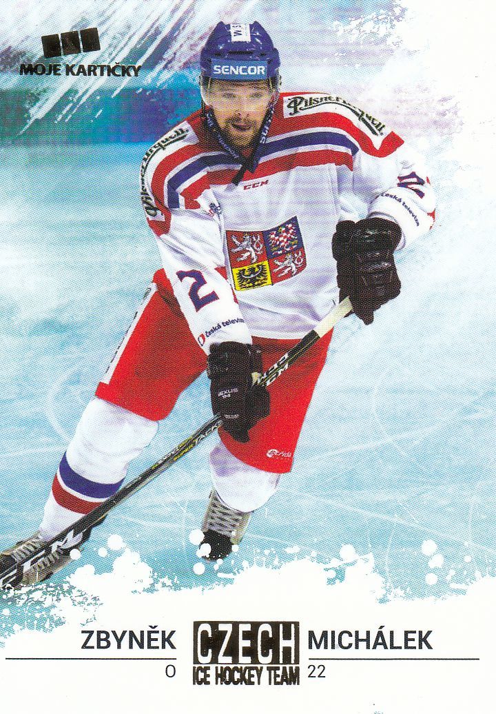 paralel karta ZBYNĚK MICHÁLEK 17-18 Czech Ice Hockey Team Gold /25