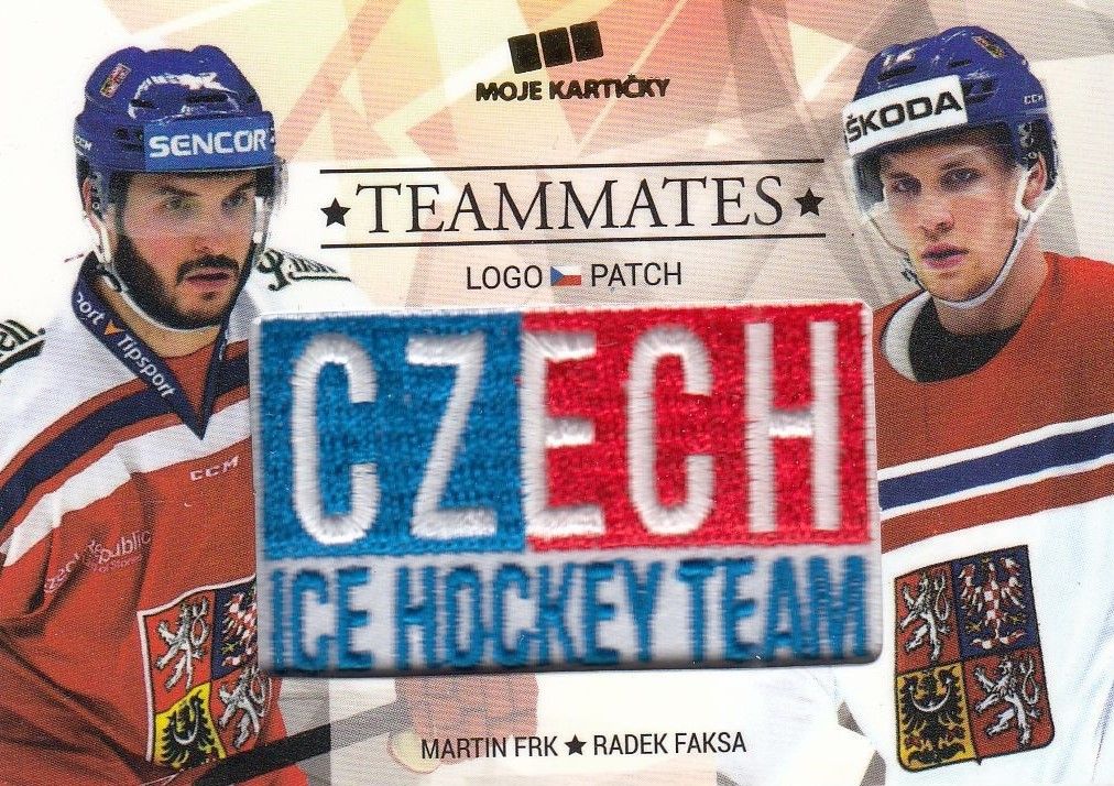 patch karta FRK/FAKSA 17-18 Czech Ice Hockey Team Teammates /50