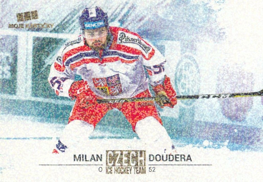 paralel karta MILAN DOUDERA 17-18 Czech Ice Hockey Team Gold Rainbow /5