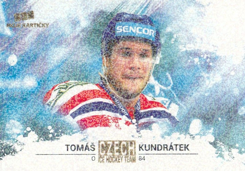 paralel karta TOMÁŠ KUNDRÁTEK 17-18 Czech Ice Hockey Team Gold Rainbow /5