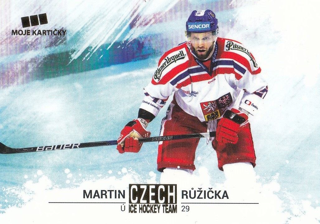 paralel karta MARTIN RŮŽIČKA 17-18 Czech Ice Hockey Team Gold /25