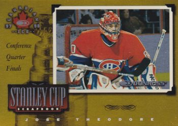 insert karta JOSE THEODORE 97-98 Canadian Ice Stanley Cup Scrapbook /2000
