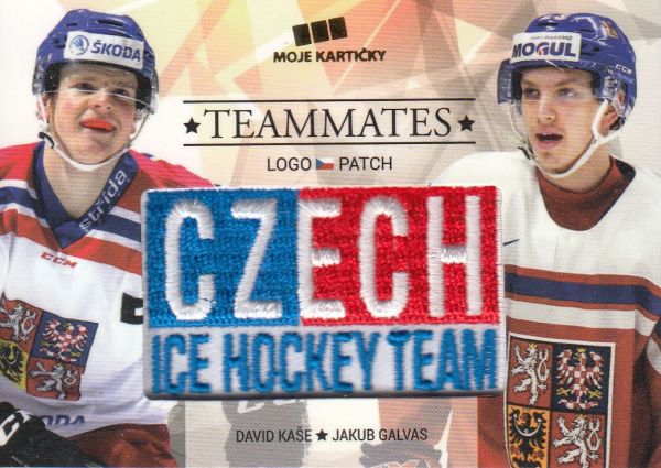 patch karta KAŠE/GALVAS 17-18 Czech Ice Hockey Team Teammates /50