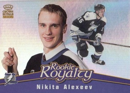 insert RC karta NIKITA ALEXEEV 01-02 Crown Royale Rookie Royalty číslo 20