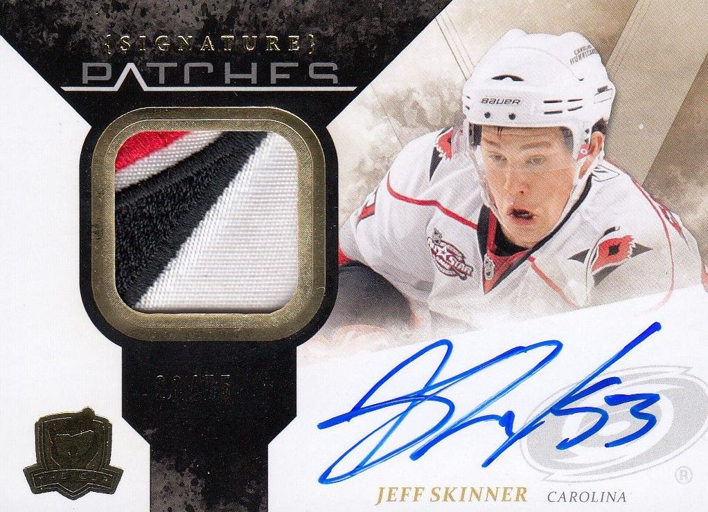 AUTO patch RC karta JEFF SKINNER 10-11 UD The Cup Signature Patches /75