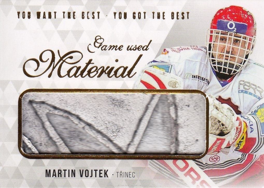glove karta MARTIN VOJTEK 18-19 OFS You Want the Best Game Used Material /21