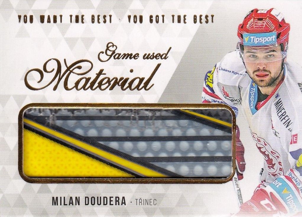 stick karta MILAN DOUDERA 18-19 OFS You Want the Best Game Used Material /17
