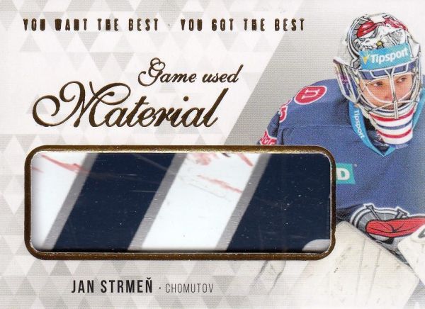 stick karta JAN STRMEŇ 18-19 OFS You Want the Best Game Used Material /21