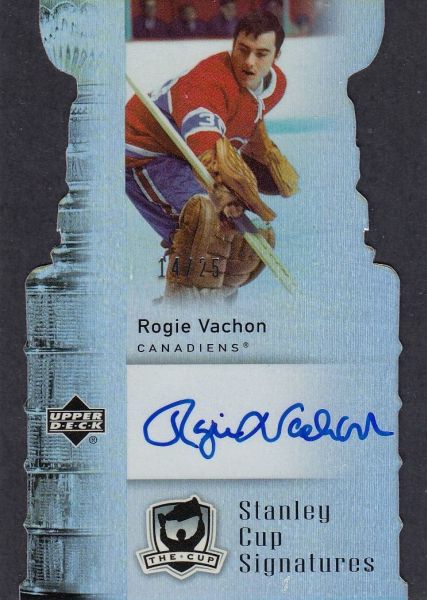 AUTO karta ROGIE VACHON 06-07 UD The Cup Stanley Cup Signatures /25