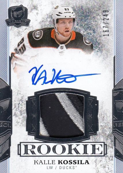 AUTO patch RC karta KALLE KOSSILA 17-18 UD The Cup Rookie /249