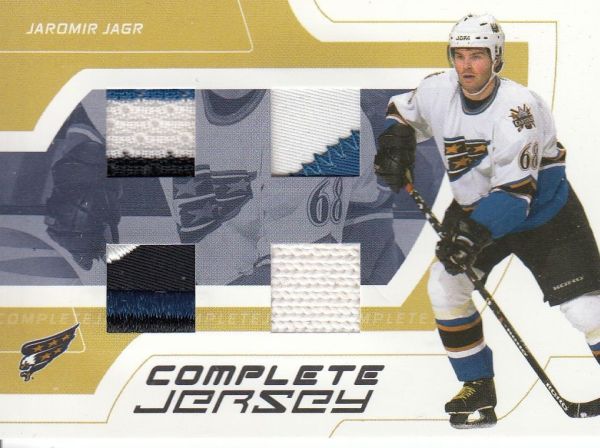 jersey patch karta JAROMÍR JÁGR 02-03 BAP Signature Series Complete Jersey /10
