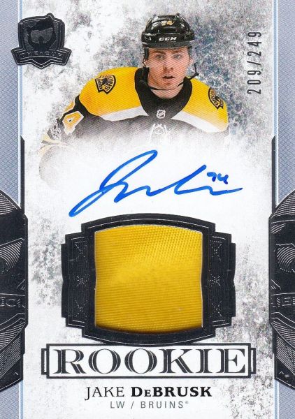 AUTO patch RC karta JAKE DeBRUSK 17-18 UD The Cup Rookie /249